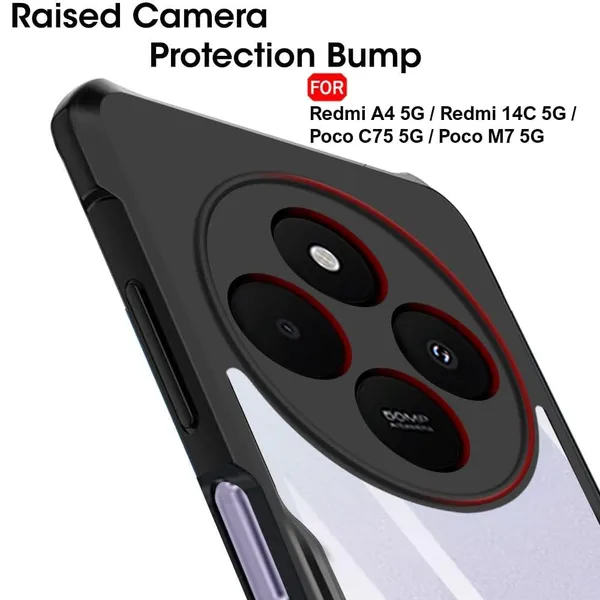 Clothemyphone_Crystal_Clear_Phone_Case_Compatible_with_Redmi_-_Transparent_Back_Cover_with_Black_Bumper_Frame_|_Protective_Case_(REDMI-14C-5G)