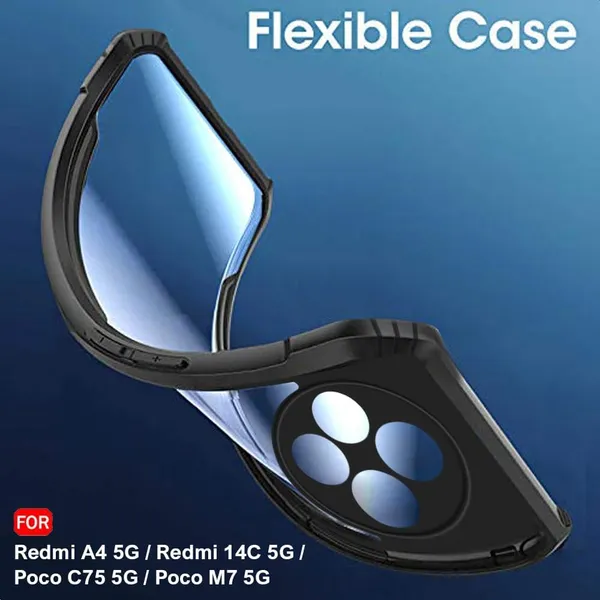 Clothemyphone_Crystal_Clear_Phone_Case_Compatible_with_Redmi_-_Transparent_Back_Cover_with_Black_Bumper_Frame_|_Protective_Case_(REDMI-14C-5G)