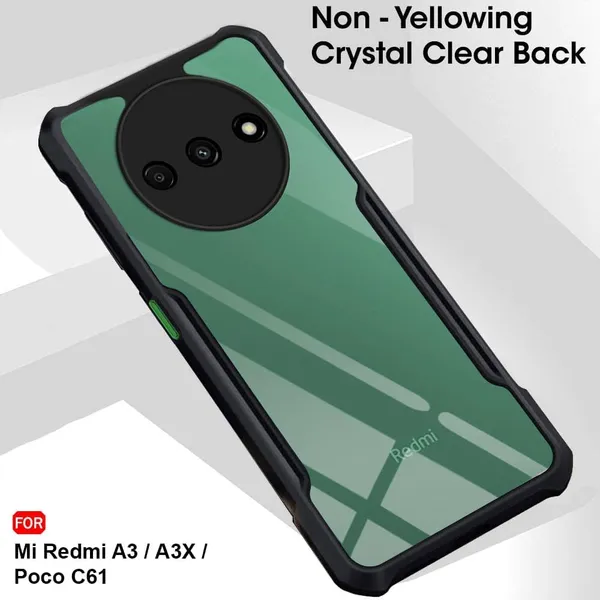 Clothemyphone_Crystal_Clear_Phone_Case_Compatible_with_Redmi_-_Transparent_Back_Cover_with_Black_Bumper_Frame_|_Protective_Case_(Mi_Redmi_A3_A3X_Poco_C61)