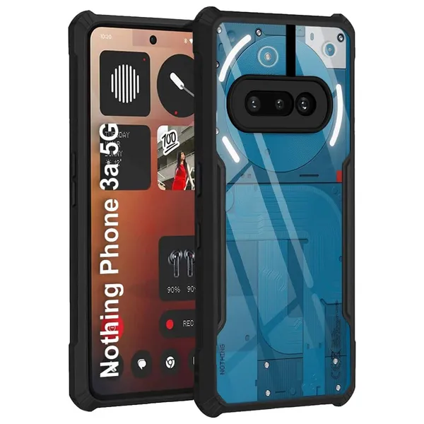 Clothemyphone_Transparent_Polycarbonate_Phone_Case_with_Black_Side_Bumper_|_Slim_&_Durable_Hard_Back_Cover_|_Shockproof_Scratch_Resistant_Sleek_Design_|_Lightweight_(Nothing_Phone_3A)