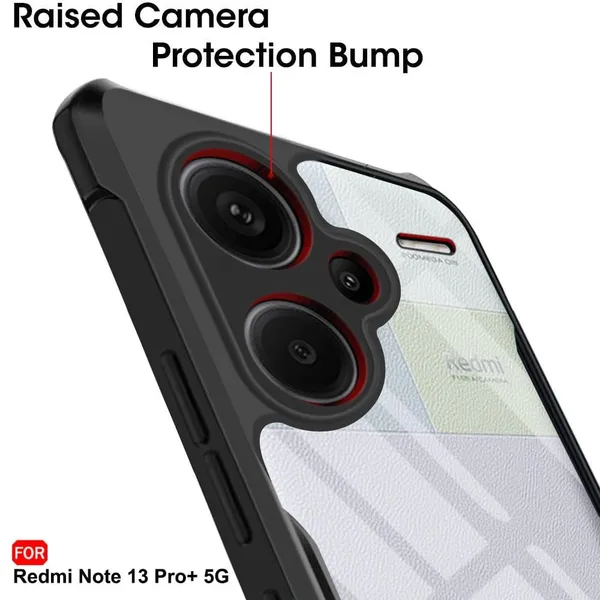 Clothemyphone_Crystal_Clear_Phone_Case_Compatible_with_Redmi_-_Transparent_Back_Cover_with_Black_Bumper_Frame_|_Protective_Case_(Xiaomi_Redmi_Note_13_Pro_Plus)