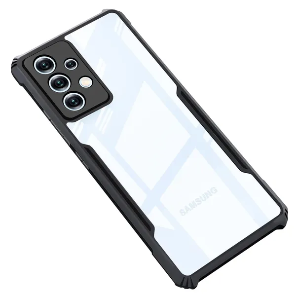 Clothemyphone_Transparent_Polycarbonate_Phone_Case_with_Black_Side_Bumper_|_Slim_&_Durable_Hard_Back_Cover_|_Shockproof_Scratch_Resistant_Sleek_Design_|_Lightweight_(Galaxy_A53)