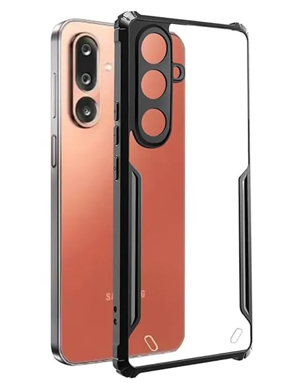 Clothemyphone_Transparent_Polycarbonate_Phone_Case_with_Black_Side_Bumper_|_Slim_&_Durable_Hard_Back_Cover_|_Shockproof_Scratch_Resistant_Sleek_Design_|_Lightweight_(Sam_Sung_M36)
