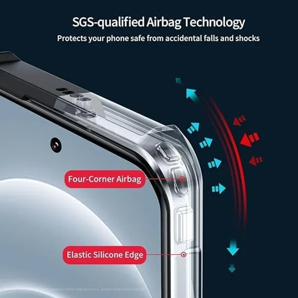 Clothemyphone_Transparent_Polycarbonate_Phone_Case_with_Black_Side_Bumper_|_Slim_&_Durable_Hard_Back_Cover_|_Shockproof_Scratch_Resistant_Sleek_Design_|_Lightweight_(Sam_Sung_M36)