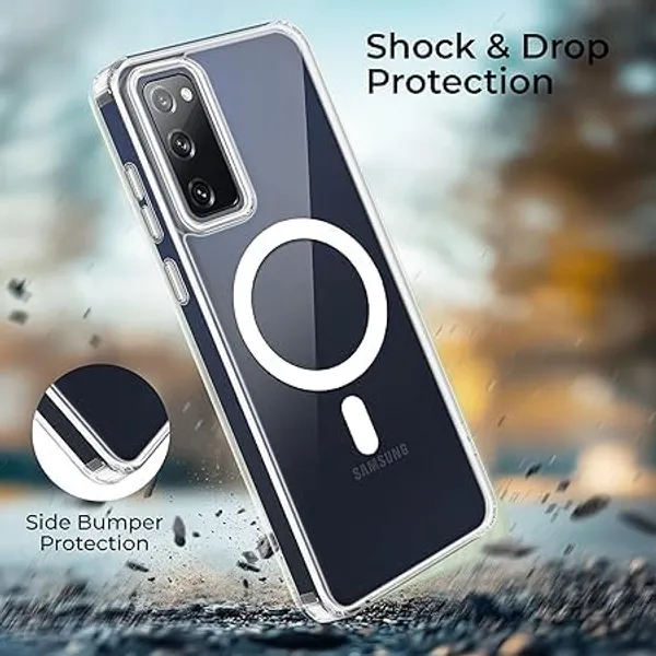 Clothemyphone_Trans_with_Wireless_Charging_Polycarbonate_Shockproof_Protective_Back_Cover_|_Slim_Lightweight_Scratch_Resistant_Mobile_Case_|_Durable_Drop_Protection_(Transparent,_Galaxy_S20FE)