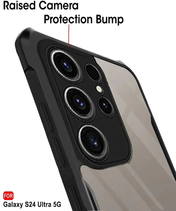 Clothemyphone_Transparent_Polycarbonate_Phone_Case_with_Black_Side_Bumper_|_Slim_&_Durable_Hard_Back_Cover_|_Shockproof_Scratch_Resistant_Sleek_Design_|_Lightweight_(Galaxy_S24_Ultra)