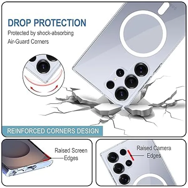Clothemyphone_Trans_with_Wireless_Charging_Polycarbonate_Shockproof_Protective_Back_Cover_|_Slim_Lightweight_Scratch_Resistant_Mobile_Case_|_Durable_Drop_Protection_(Transparent,_Galaxy_S25_Ultra)