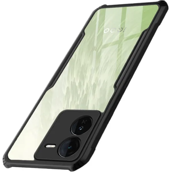 Clothemyphone_Transparent_Polycarbonate_Phone_Case_with_Black_Side_Bumper_|_Slim_&_Durable_Hard_Back_Cover_|_Shockproof_Scratch_Resistant_Sleek_Design_|_Lightweight_(VIVO_IQOO_Z9)