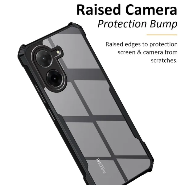 Clothemyphone_Crystal_Clear_Phone_Case_Compatible_with_Redmi_-_Transparent_Back_Cover_with_Black_Bumper_Frame_|_Protective_Case_(XIAOMI_REDMI_A5_-_Poco_C71)