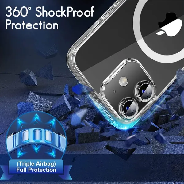 Clothemyphone_Transparent_Polycarbonate_Back_Cover_Compatible_for_iPhone_with_Mag_Safe_?_Slim_&_Durable_Protective_Cover_Shockproof,_Scratch-Resistant,_Lightweight_(iPhone_11)
