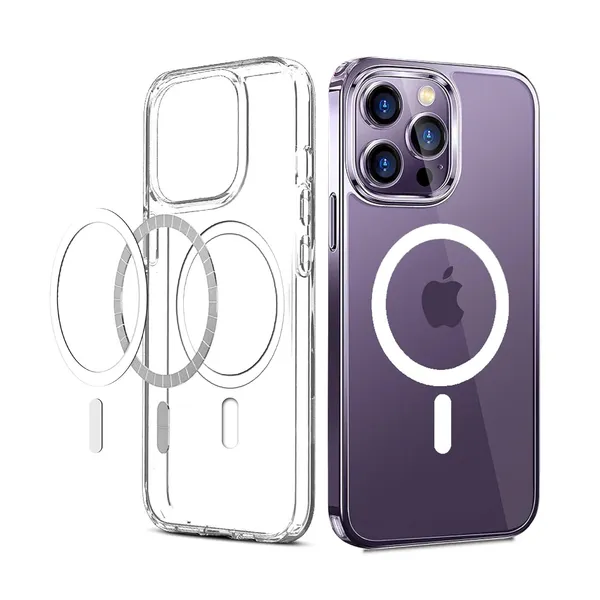 Clothemyphone_Transparent_Polycarbonate_Back_Cover_Compatible_for_iPhone_with_Mag_Safe_?_Slim_&_Durable_Protective_Cover_Shockproof,_Scratch-Resistant,_Lightweight_(iPhone_14_Pro_Max)