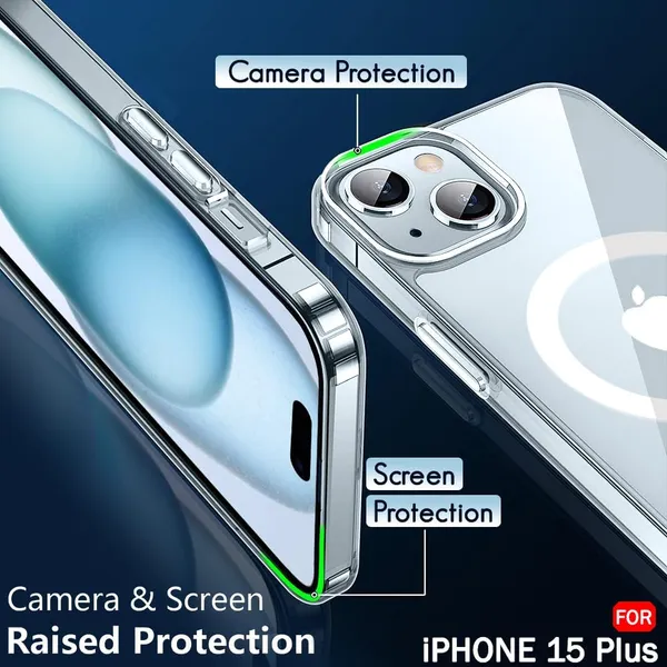 Clothemyphone_Transparent_Polycarbonate_Back_Cover_Compatible_for_iPhone_with_Mag_Safe_?_Slim_&_Durable_Protective_Cover_Shockproof,_Scratch-Resistant,_Lightweight_(iPhone_15_Plus)