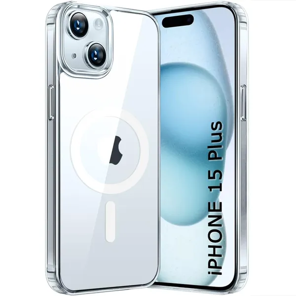 Clothemyphone_Transparent_Polycarbonate_Back_Cover_Compatible_for_iPhone_with_Mag_Safe_?_Slim_&_Durable_Protective_Cover_Shockproof,_Scratch-Resistant,_Lightweight_(iPhone_15_Plus)