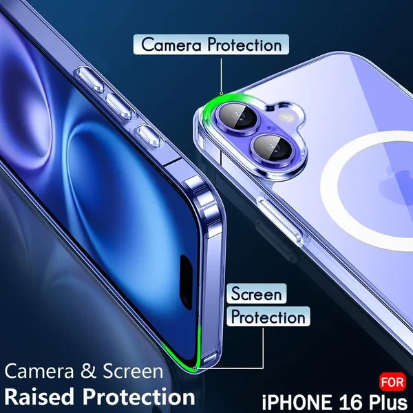 Clothemyphone_Transparent_Polycarbonate_Back_Cover_Compatible_for_iPhone_with_Mag_Safe_?_Slim_&_Durable_Protective_Cover_Shockproof,_Scratch-Resistant,_Lightweight_(iPhone_16_Plus)