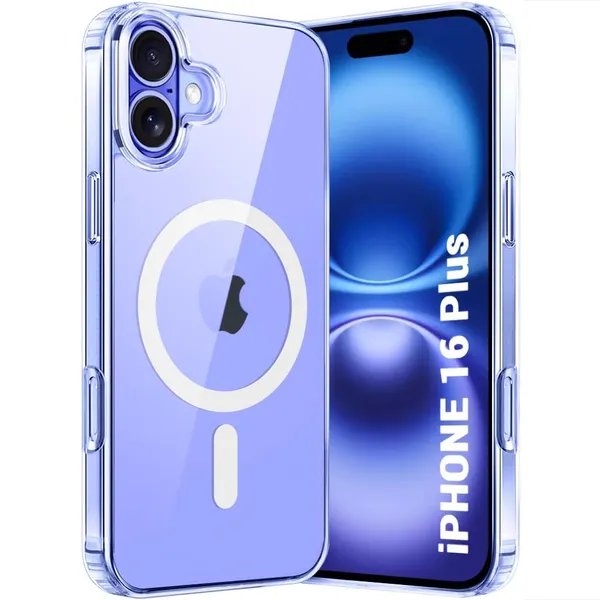 Clothemyphone_Transparent_Polycarbonate_Back_Cover_Compatible_for_iPhone_with_Mag_Safe_?_Slim_&_Durable_Protective_Cover_Shockproof,_Scratch-Resistant,_Lightweight_(iPhone_16_Plus)