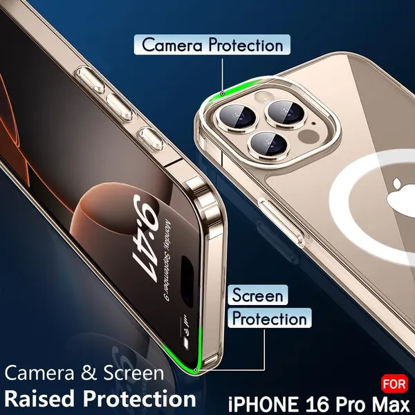 Clothemyphone_Transparent_Polycarbonate_Back_Cover_Compatible_for_iPhone_with_Mag_Safe_?_Slim_&_Durable_Protective_Cover_Shockproof,_Scratch-Resistant,_Lightweight_(iPhone_16_Pro_Max)
