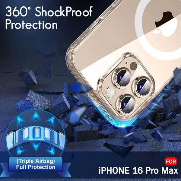 Clothemyphone_Transparent_Polycarbonate_Back_Cover_Compatible_for_iPhone_with_Mag_Safe_?_Slim_&_Durable_Protective_Cover_Shockproof,_Scratch-Resistant,_Lightweight_(iPhone_16_Pro_Max)
