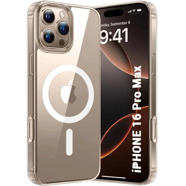 Clothemyphone_Transparent_Polycarbonate_Back_Cover_Compatible_for_iPhone_with_Mag_Safe_?_Slim_&_Durable_Protective_Cover_Shockproof,_Scratch-Resistant,_Lightweight_(iPhone_16_Pro_Max)