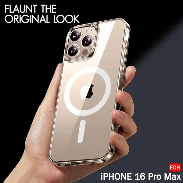 Clothemyphone_Transparent_Polycarbonate_Back_Cover_Compatible_for_iPhone_with_Mag_Safe_?_Slim_&_Durable_Protective_Cover_Shockproof,_Scratch-Resistant,_Lightweight_(iPhone_16_Pro_Max)