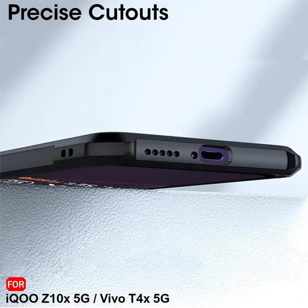 Clothemyphone_Transparent_Polycarbonate_Phone_Case_with_Black_Side_Bumper_|_Slim_&_Durable_Hard_Back_Cover_|_Shockproof_Scratch_Resistant_Sleek_Design_|_Lightweight_(iQOO_Z10x_5G_-_Vivo_T4x_5G)