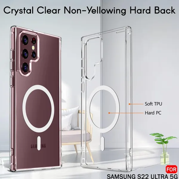 Clothemyphone_Wireless_Charging_Phone_Case_with_Compatible_with_Samsung_?_Slim_&_Durable_Protective_Cover,_Shockproof,_Scratch-Resistant,_Lightweight_(Samsung_Galaxy_S22_Ultra_5G)_Clear