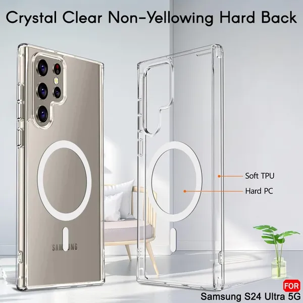 Clothemyphone_Wireless_Charging_Phone_Case_with_Compatible_with_Samsung_Galaxy_S24_Ultra_?_Slim_&_Durable_Protective_Cover,_Shockproof,_Scratch-Resistant,_Lightweight_Clear