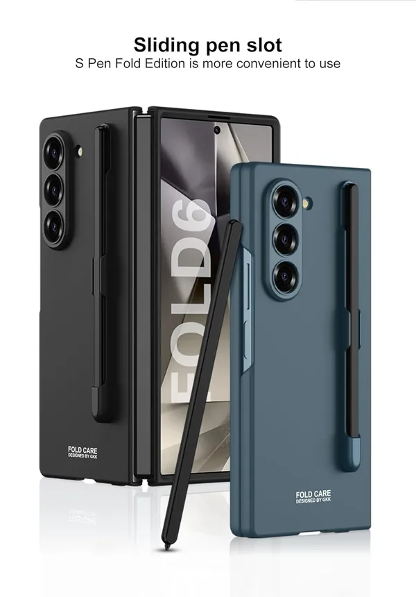 Black_Ultra_Thin_Back_Case_Compatible_For_Samsung_Galaxy_Fold_6_Inbuilt_S_Pen_Holder_Case_Cover