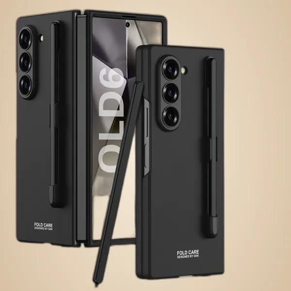 Black_Ultra_Thin_Back_Case_Compatible_For_Samsung_Galaxy_Fold_6_Inbuilt_S_Pen_Holder_Case_Cover