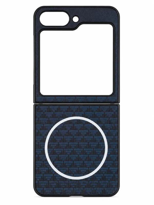 Phone_Case_Compatible_with_Samsung_Galaxy_Flip_5,_Blue,_Retro_Aesthetic_Design