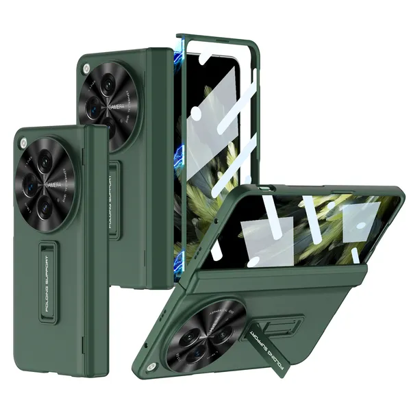 Gray_Green_Magnetic_Hinge_Protection_Case_Cover