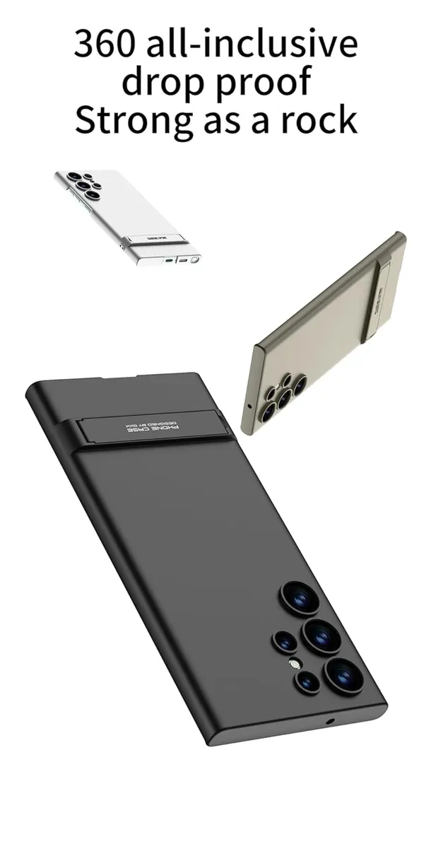 Gray_Green_Triumph_Ultra_Thin_Pc_In_Built_Kick_Stand_Case_Cover_Compatible_For_Samsung_S24_Protective_Shockproof_&_Scratch_Resistant_Cover