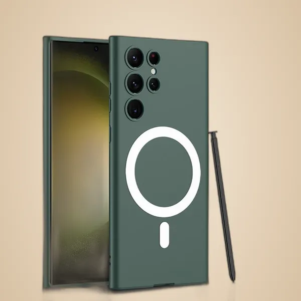 Gray_Green_Ultra_Thin_Soft_Back_Case_Cover_For_Samsung_S24_Plus_Protective_Phone_Case_Slim_And_Durable_Design_Shockproof_And_Scratch_Resistant_Cover_Silicone