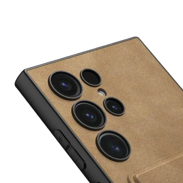 Black_Matte_Pu_Leather_With_Card_Bag_Case_Cover_For_Samsung_Galaxy_S24_Protective_Phone_Case_Slim_Or_Durable_Design_Shockproof_And_Scratch_Resistant_Cover_Faux_Leather