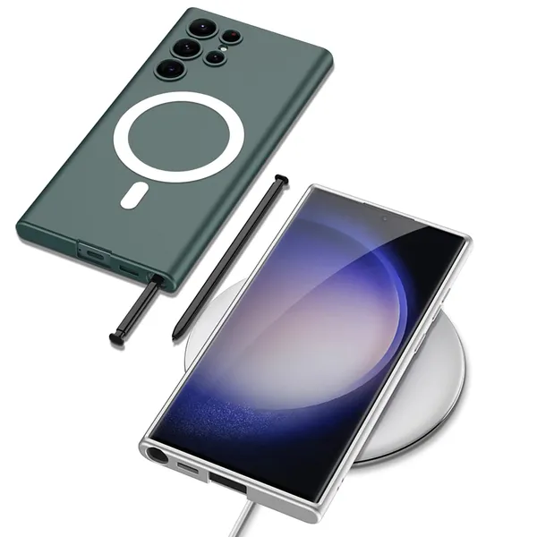 Gray_Leather_Case_For_Samsung_Galaxy_S24_Electroplated_Kickstand_Phone_Cover_Faux_Leather_Textu_Grip_Back_Case_Scratch_Resistant_Slim_Fit_Armor_6.1_Inch