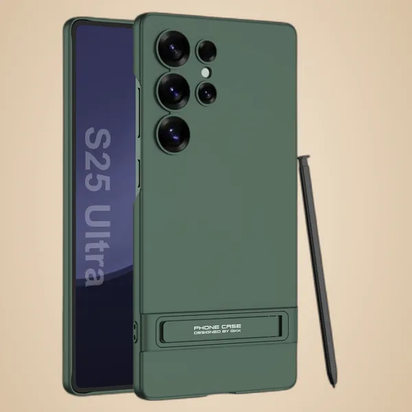 Gray_Green_Kickstand_S25_Ultra_Cover_With_3_Stand_Modes,_Military_Grade_Drop_Protection,_Shockproof_Slim_Case_With_Patented_Kickstand,Tpu,_Boost_Series,