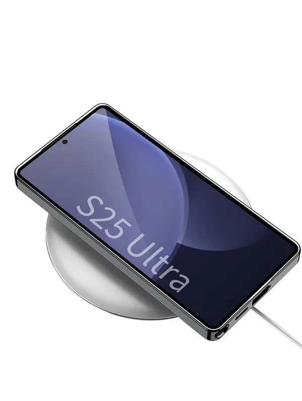 Green_Electroplated_Pu_Leather_Back_Case_/_Cover_Compatible_For_Samsung_Galaxy_S25_Ultra