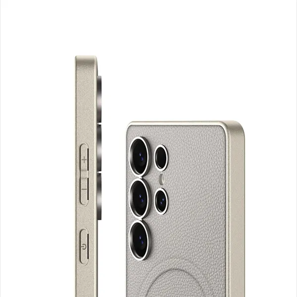 Black_Pu_Leather_Back_Cover_/_Case_With_Built_In_Magsafe_Compatible_With_Samsung_Galaxy_S25_Ultra