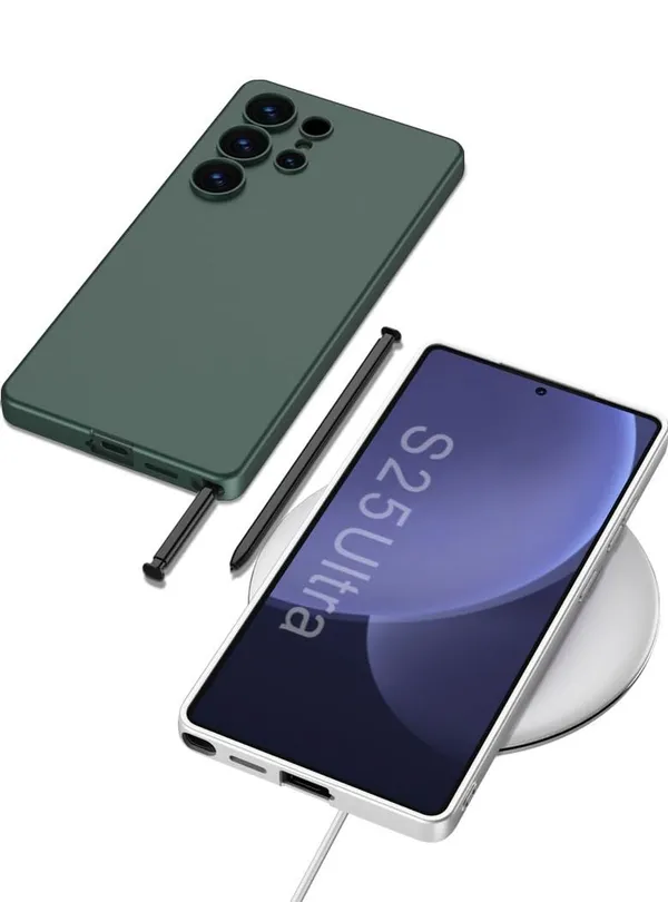 Silver_Ultra_Thin_Silicon_Case_Compatible_With_Samsung_S25_Ultra