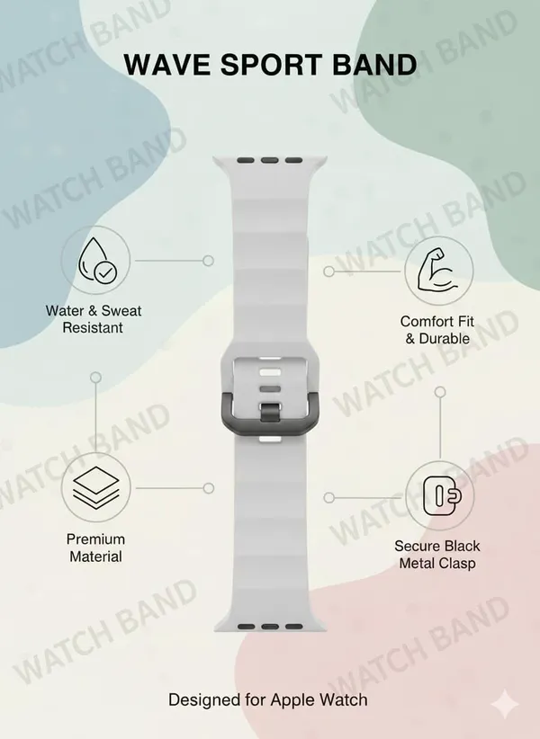 Silicone_Wave_Band_Compatible_with_Apple_Watch,_Gray,_42mm_44mm_45mm_49mm,_Stainless_Steel_Buckle,_Durable_and_Comfortable