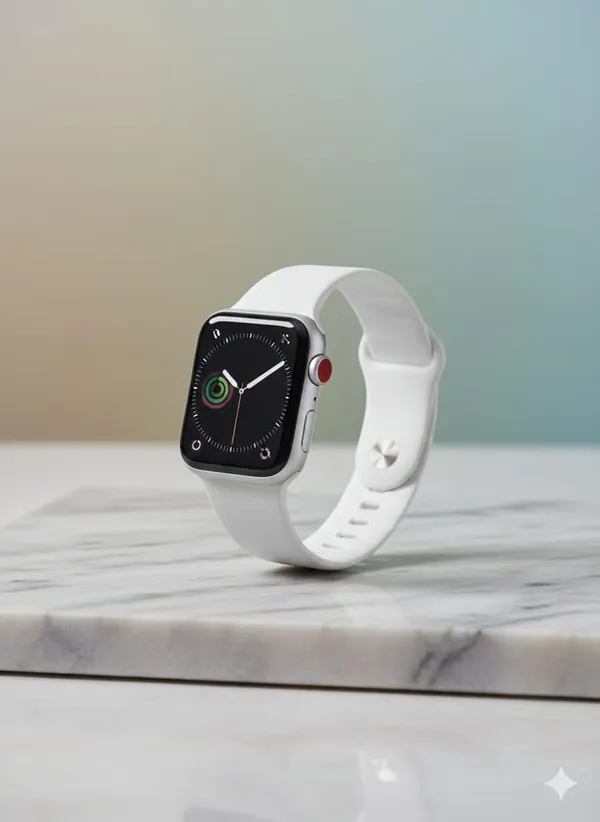 Clothemyphone_Silicone_Wave_Band_Compatible_with_Apple_Watch,_White,_42mm_44mm_45mm_49mm,_Stainless_Steel_Buckle,_Durable_and_Comfortable
