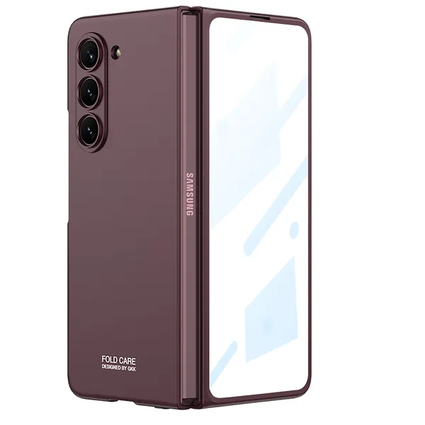 Red_Ultra_Thin_Pc_Hard_Back_Cover_Durable_Protective_Slim_Case_Shockproof_And_Scratch_Resistant_Design_For_Galaxy_Fold_5_Color