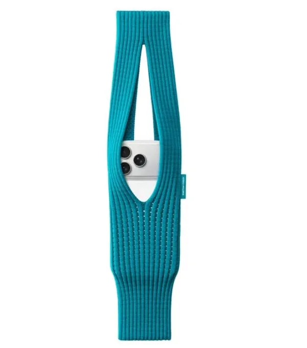 Ribbed_Phone_Pocket_Sling,_Colorful_Crossbody_Phone_Holder,_80_cm_Long,_Compatible_with_All_Models_(Teal)