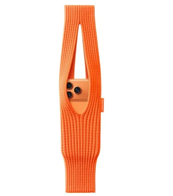 Ribbed_Phone_Pocket_Sling,_Colorful_Crossbody_Phone_Holder,_80_cm_Long,_Compatible_with_All_Models_(Orange)