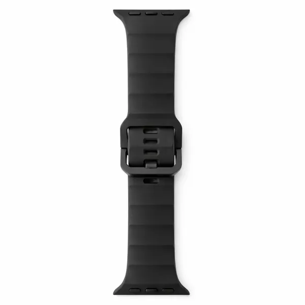 Clothemyphone_Silicone_Wave_Band_Compatible_with_Apple_Watch,_Black,_42mm_44mm_45mm_49mm,_Stainless_Steel_Buckle,_Durable_and_Comfortable