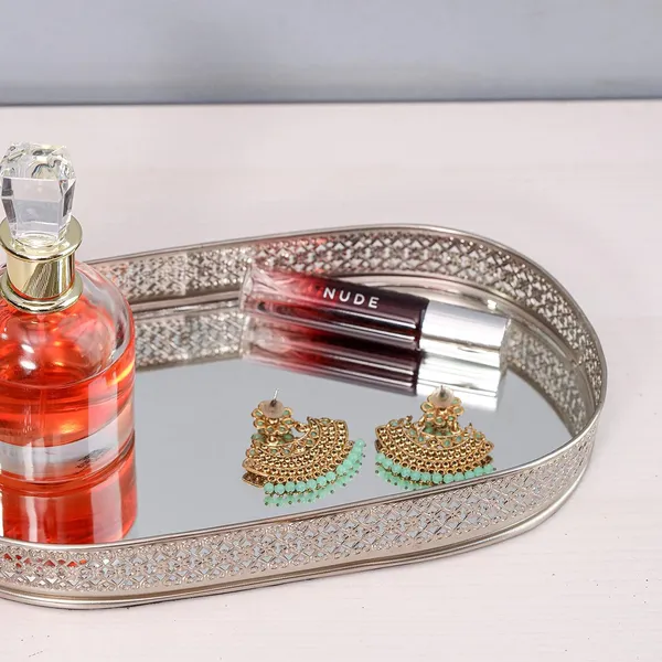 Silver_Plated_Metal_Decorative_Oval_Glass_Mirror_Tray_(28L_X_16W_X_3H_Cm)