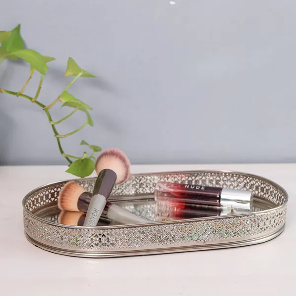 Silver_Plated_Metal_Decorative_Oval_Glass_Mirror_Tray_(28L_X_16W_X_3H_Cm)