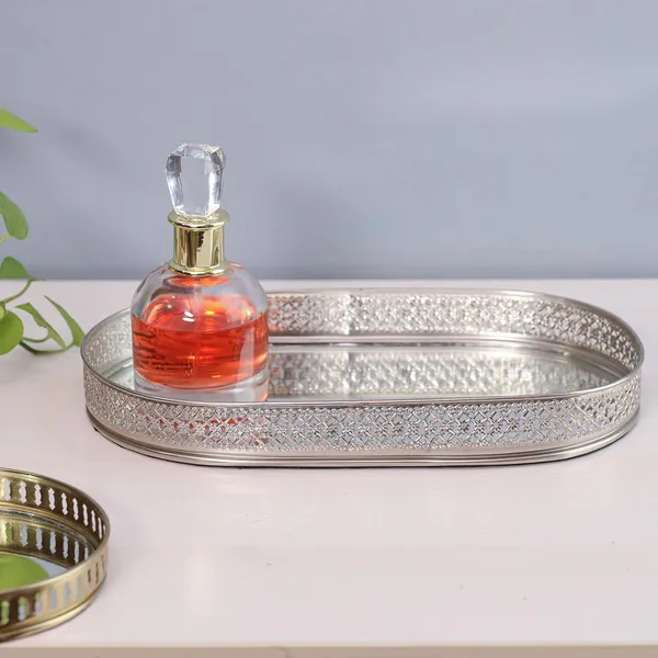 Silver_Plated_Metal_Decorative_Oval_Glass_Mirror_Tray_(28L_X_16W_X_3H_Cm)