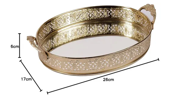 Gold_Plated_Oval_Glass_Mirror_Serving_Tray_With_Handmade_Handles_(26L_X_17W_X_6H_Cm)