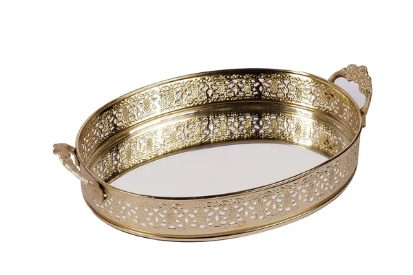 Gold_Plated_Oval_Glass_Mirror_Serving_Tray_With_Handmade_Handles_(26L_X_17W_X_6H_Cm)