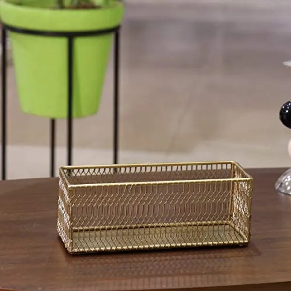 Golden_Metal_Wire_Cutlery_Holder_Basket_(9D_X_24W_X_5H_Cm)